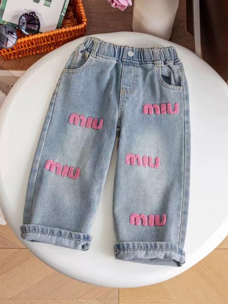 بنطلون جينز بنّاتي  ميو ميو