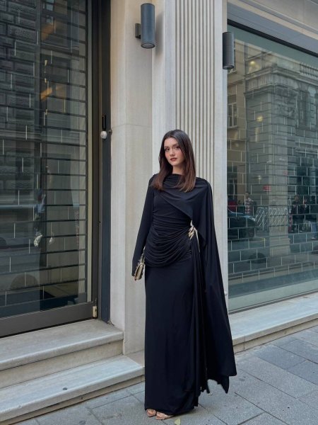 فستان لايكرا ساده مميّز ثقيل