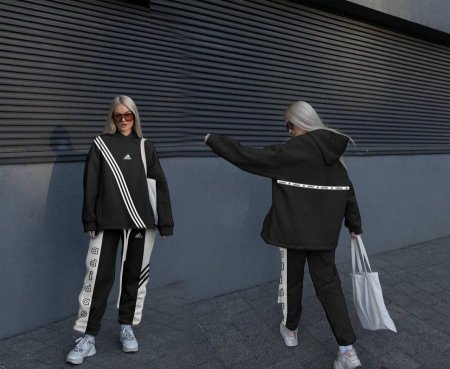 تريننج أديداس فوتر شتوي: بلوزة وبنطلون